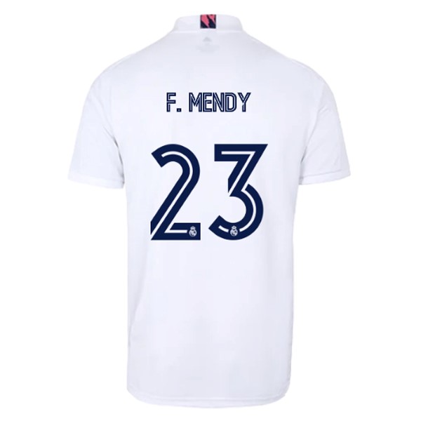 Camiseta Real Madrid Primera NO.23 F. Mendy 2020-2021 Blanco